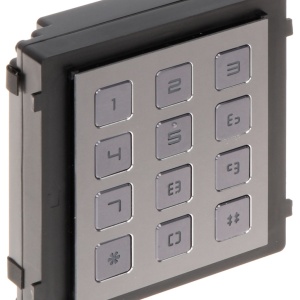 Modul interfonie tastatura HikVision DS-KD-KP/S, deschidere usa cod PIN, apelare post interior, protectie IP65 si IK07, iluminare fundal, material otel inoxidabil de inalta calitate, design modular, usor de extins - Img 2