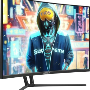 Monitor Gaming Curbat 1500R Dahua DHI-LM32-E230C 31.5 inch FHD, 1920x1080, panel VA, timp raspuns 1ms, Adaptive Sync, sRGB 99%, unghi vizualizare 178 grade, design fara margini, 2x HDMI, 1x DisplayPort, culoare negru - Img 2