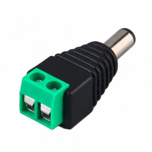 Mufa alimentare tata 2.1mm G101, conector DC jack 2.1 x 5.5mm, material PVC rezistent, tensiune maxima 36V DC, curent de lucru 4A, utilizare in sisteme de supraveghere CCTV, conexiune sigura si instalare usoara - Img 4