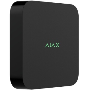 NVR 8-canale IP AJAX NVR (8ch) (Black), recorder video retea, suport ONVIF/RTSP, H.264/H.265, max 16TB SATA HDD, 10/100 Mbps Ethernet, integrare cu aplicatie Ajax, motion detect si vizualizare live