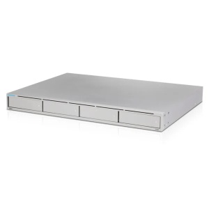 NVR Ubiquiti UniFi UNVR, 4 sloturi HDD/SSD 2.5/3.5 inch, capacitate 18 camere 4K / 30 camere 2K, port 10G SFP+, protectie date RAID, redundanta alimentare USP-RPS, management UniFi Protect, format Rack 1U