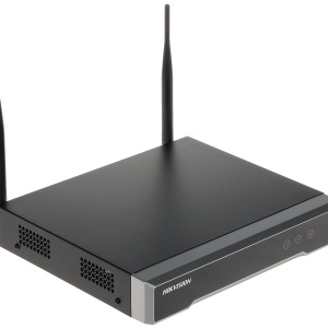 NVR Wi-Fi Hikvision DS-7104NI-K1/W/M1T, 4 canale IP, rezolutie 4MP, HDD 1TB inclus, compresie H.265+, latime banda 50Mbps, Wi-Fi 2.4GHz, iesire HDMI/VGA Full HD, carcasa metalica Mini 1U, management Hik-Connect - Img 3