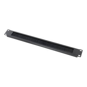 Organizator cabluri tip perie, rack 19 inch, DataLink, 1U, negru