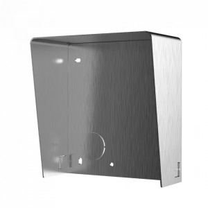 Protectie ploaie HikVision pentru 1 modul DS-KABD8003-RS1/S, material otel inoxidabil, montaj aparent, compatibil cu post exterior modular DS-KD8003-IME1/IME2, design ergonomic, accesoriu interfonie profesionala