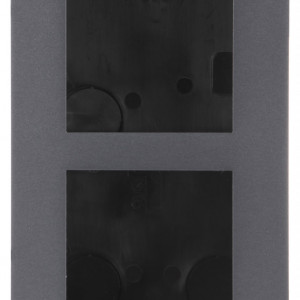 Rama montaj ingropat cu 2 module HikVision DS-KD-ACF2(Plastic) pentru post exterior modular, include doza incastrabila, capac frontal si accesorii instalare, material plastic rezistent, compatibila seria DS-KD8 - Img 2