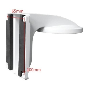 Suport de perete Hikvision DS-1258ZJ pentru camere tip dome, fabricat din material plastic rezistent, culoare Hikvision White, design ergonomic pentru mascarea cablurilor, ideal pentru montaj la interior in sisteme de supraveghere video - Img 5
