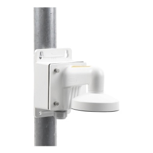 Suport montaj pe perete HikVision DS-1272ZJ-120B, brat pentru camere mini dome, include doza de conexiuni (Junction Box), material aliaj de aluminiu, culoare Hikvision White, design robust, instalare la exterior - Img 4