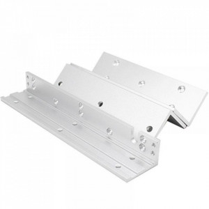 Suport tip LZ HikVision DS-K4H258-LZ pentru yala electromagnetica 280kg, compatibil cu usi din lemn si metal, material aluminiu anodizat, set format din suport L si suport Z, instalare pe usi cu deschidere spre interior