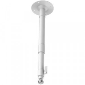 Suport tip pandantiv Hikvision DS-1297ZJ, lungime reglabila 650-1200 mm, pentru camere Dome/Fisheye, aliaj de aluminiu, culoare alb (Hikvision White), gestionare cabluri, montaj pe tavan
