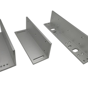 Suport ZL pentru electromagnet Secpral SM-ZL500 din aluminiu anodizat, instalare simpla pe usi cu deschidere spre interior, dimensiuni suport Z 185x60x70mm, dimensiuni suport L 265x45x72mm, greutate totala 1.23kg