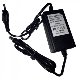 Sursa alimentare 12V 2A PSC002, curent continuu 12VDC, eficienta 80%, dimensiuni compacte, temperatura operare -30 la +70 grade C, mufa standard DC, protectie supratensiune, utilizare sisteme securitate