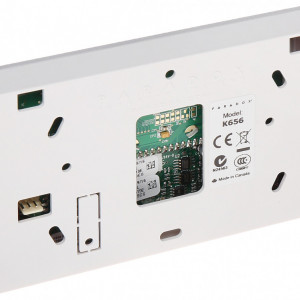 Tastatura LCD Paradox K656, butoane capacitive Touch Sense, 32 caractere, compatibila Digiplex EVO48 si EVO192, 1 intrare zona, 1 iesire PGM, 14 taste actiune rapida, afisare memorie evenimente, meniu programabil - Img 4
