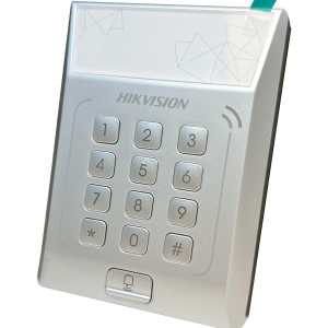 Terminal control acces cu card HikVision DS-K1T801M, mod functionare Standalone, capacitate 3000 carduri Mifare, autentificare card si parola, retinere date la pana de curent, tastatura integrata, design compact, securitate acces - Img 5
