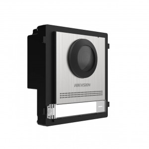 Videointerfon HikVision de exterior modular 2MP HD Camera 1 Call physical Button, 2 lock relays, 4-ch alarm input, IP65, 12 VDC or standard PoE DS-KD8003-IME1B/S - Img 2