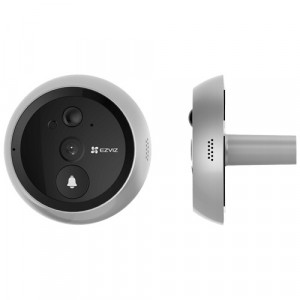 Vizor digital inteligent Ezviz CS-HP4(2WPFBS), ecran color 4.3 inch, rezolutie Full HD 2MP, unghi vizualizare 155 grade, Wi-Fi, audio bidirectional, vedere nocturna 3m, slot card microSD 512GB, acumulator reincarcabil - Img 2