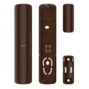 Accesoriu detector alarmă HikVision DS-PDB-MC-Brown, carcasa culoare brown pentru estetica si integrare usoara in medii interioare, accesoriu usor de inlocuit pentru detectoare compatibile
