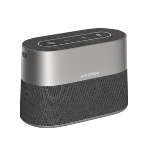 Boxa conferinta wireless Hikvision DS-UAC-S1, sistem 8 microfoane, captare sunet 360 grade la 5m, autonomie 10h, conectare Bluetooth si USB Dongle, reducere zgomot inteligenta, functie Plug-and-Play, compatibil Zoom/Teams