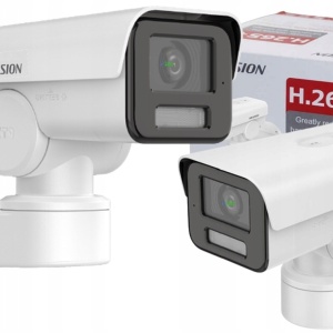 Camera Hikvision IP PT bullet IR 50 m cu microfon DS-2CD1A43G0-IZU - Img 2
