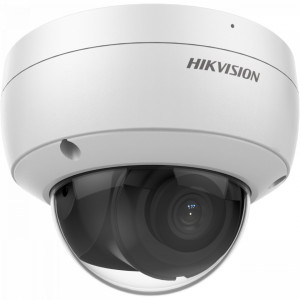 Camera IP Hikvision Dome 8MP DS-2CD2183G2-IU(2.8mm), 4K Ultra HD, AcuSense (om/vehicul), microfon incorporat, Smart IR 30m, True WDR 120dB, slot card 512GB, protectie IP67, anti-vandal IK10, alimentare PoE
