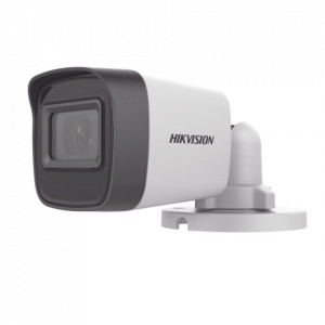 Camera supraveghere analogica HikVision bullet 2MP DS-2CE16D0T-ITF(2.8mm), Smart IR distanta 30m, 4 in 1 (TVI/AHD/CVI/CVBS), protectie IP67, rezolutie Full HD 1080p, carcasa metalica, design compact mini bullet