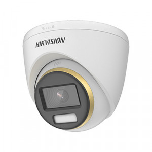 Camera supraveghere analogica HikVision Turret 2MP DS-2CE72DF3T-F(2.8mm), Tehnologie ColorVu 24/7, WDR real 130dB, Lumina alba 40m, Semnal 4 in 1 TVI/AHD/CVI/CVBS, Protectie IP67, Rezolutie Full HD, Tehnologie 3D DNR