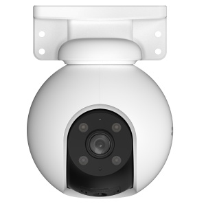 Camera supraveghere exterior EZVIZ 3MP CS-H8-R100-1H3WKFL Quad HD, functie Pan & Tilt 360 grade, detectie inteligenta persoane si vehicule prin AI, urmarire automata, vedere nocturna color, sirena si lumina stroboscopica, IP67 - Img 2