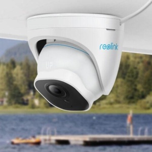Camera supraveghere exterior Reolink 5MP P324, Super HD tehnologie PoE, vedere nocturna 30m, detectie inteligenta persoane, vehicule si animale, inregistrare audio, protectie IP67, slot card MicroSD, acces de la distanta