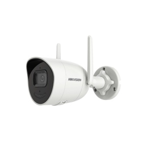 Camera supraveghere IP Bullet Hikvision DS-2CV2021G2-IDW(E) Full HD 2 Megapixeli Wi-Fi, lentila 2.8mm cu unghi de 111 grade, iluminator IR 30 metri, WDR 120dB, slot card microSD pana la 256GB