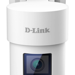Camera supraveghere IP D-Link Outdoor 4MP DCS-8635LH, rezolutie 2K QHD, Wi-Fi Dual-Band, Pan & Zoom 270 grade, AI Person & Vehicle Detection, Person Tracking, detectie spargere geam, IP65, Audio bidirectional, ONVIF