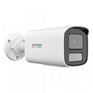 Camera supraveghere IP Hikvision Bullet 6MP DS-2CD1t67G2H-LIU(4mm), tehnologie ColorVu si Smart Hybrid Light, analiza video detectie om si vehicul, microfon incorporat, slot card 512GB, H.265+, protectie IP67, carcasa metal - Img 3