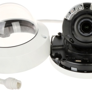 Camera supraveghere IP HikVision Dome 4MP DS-2CD2747G2T-LIZS(2.8-12mm)(eF), ColorVu, Smart Hybrid Light, Lentila Varifocala Motorizata, AcuSense, 130 dB WDR, protectie IP67 si IK10, slot card 512GB, H.265+, analiza video inteligenta, metal, 2K - Img 2