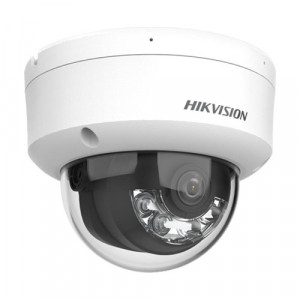 Camera supraveghere IP Hikvision Dome 8MP DS-2CD1183G2-LIUF(2.8mm), tehnologie Smart Hybrid Light, rezolutie 4K Ultra HD, detectie om si vehicul, microfon incorporat, protectie antivandal IK08, slot card 512GB, IP67