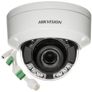 Camera supraveghere IP HikVision Dome 8MP DS-2CD2787G2HT-LIZS(2.8-12mm), ColorVu, Smart Hybrid Light (IR 40m, Lumina Alba 40m), Lentila Varifocala Motorizata, AcuSense, 130 dB WDR, protectie IP67 si IK10, H.265+, slot card 512GB, carcasa metalica, 4K - Img 2
