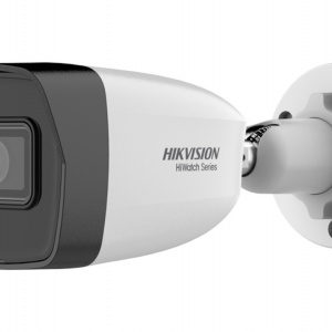 Camera supraveghere IP HikVision HiWatch bullet 4MP HWI-B140HA detectie persoane si vehicule MD 2.0, WDR 120dB, EXIR 2.0 IR 30m, H.265+, protectie IP67, lentila 2.8mm, carcasa metal si plastic