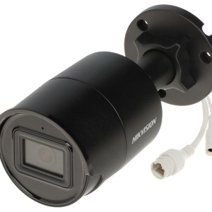 Camera supraveghere IP HikVision mini bullet 4MP DS-2CD2046G2-IU(2.8mm)(C)(Black), tehnologie DarkFighter, WDR 120dB, H.265+, microfon incorporat, protectie IP67, finisaj negru, analiza Deep Learning, clasificare om/vehicul - Img 2