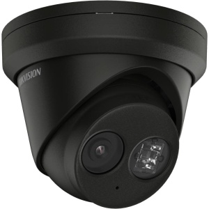 Camera supraveghere IP HikVision Turret 8MP DS-2CD2383G2-IU(2.8mm) Black, 4K, AcuSense, DarkFighter, H.265+, microfon dual integrat, IR 30m, WDR 120dB, protectie IP67, slot card SD, carcasa metalica neagra, PoE