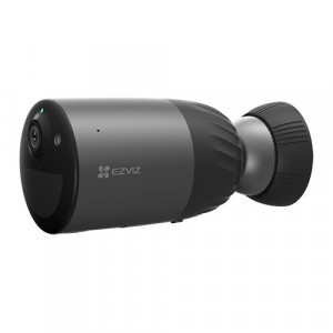 Camera supraveghere IP Wi-Fi Ezviz 4MP CS-BC1C-2k+(MicroUSB)2.8, acumulator 10.400 mAh, rezolutie 2K+, stocare eMMC 32GB inclusa, vedere nocturna color, detectie om AI, audio bidirectional, carcasa metalica, IP66
