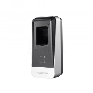 Cititor de amprente si carduri EM Hikvision DS-K1201AEF, capacitate 5000 amprente, comunicare RS-485, modul optic CMOS, autentificare combinata, protectie antisabotaj, criptare date biometrice, buzzer integrat - Img 3
