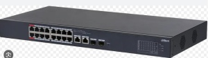 Cloud Managed Switch Dahua CS4218‑16ET‑135, 18‑porturi desktop cu 16 porturi PoE, compatibil IEEE802.3/3u/3x/3ab/3z, suporta IEEE802.3af/at/bt, intelligent PoE, metalic dust‑proof, temperatura operare larga