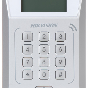 Control acces HikVision DS-K1T802M, terminal standalone cu cititor de card Mifare, capacitate 3000 carduri si 10000 evenimente, comunicare TCP/IP, functie alarma offline, tastatura iluminata, design compact - Img 2