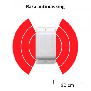 Detector de miscare wireless exterior Paradox NV780MR Envy, vedere laterala 24m (2x12m), dual band 433/868MHz, Anti-masking IR activ, imunitate animale 40kg, protectie IP54, grad securitate EN 50131 Grade 2 - Img 7