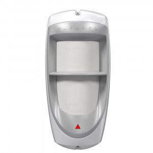 Detector de miscare wireless exterior Paradox PMD85 (433/868 MHz) imunitate animale 40kg, senzor Dual PIR, detectie 11m, unghi 90°, procesare digitala Auto Pulse, carcasa rezistenta UV, suport SB85W inclus