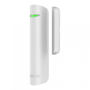 Detector magnetic wireless Ajax DoorProtect Plus Jeweller, senzor de soc si inclinare integrat, distanta 1200m, intrare senzor fir (NC), protectie anti-sabotaj, accelerometru, baterie CR123A inclusa, autonomie 5 ani - Img 3