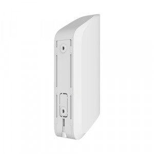 Detector miscare interior tip cortina wireless Ajax MotionProtect Curtain Jeweller, raza 6-15m, unghi ingust 6 grade, IP54, imunitate animale, anti-sabotaj, distanta 1700m, autonomie 5 ani, alb - Img 3