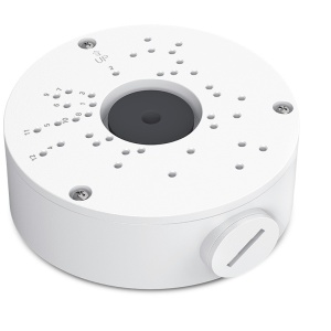 Doza de legatura pentru camere VIGI VJB-300 din aluminiu rezistent la apa, compatibil cu camere VIGI, montaj usor pe tavan sau perete, ideal pentru interior/exterior, dimensiuni 125x130.47x45.7 mm - Img 1