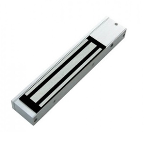 Electromagnet de retentie aplicat ASSA ABLOY H-01C, forta de retinere 270 kgf, alimentare duala 12Vcc sau 24Vcc, echipat cu contact monitorizare stare, ideal pentru control acces usi metalice, lemn sau sticla