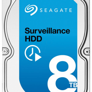 Hard disk 8TB Seagate SkyHawk ST8000VX002 pentru supraveghere video, format 3.5 inch, interfata SATA 3, 7200 RPM, buffer 256MB, optimizat pentru functionare continua 24/7 in sisteme DVR si NVR de inalta rezolutie