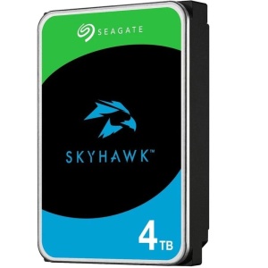 HDD intern Seagate SkyHawk ST4000VX016 4TB 3.5″ SATA3 5400 RPM 256 MB cache, optimizat pentru supraveghere 24/7 in DVR/NVR, pana la 64 camere, tehnologie RV pentru stabilitate si fiabilitate sporita