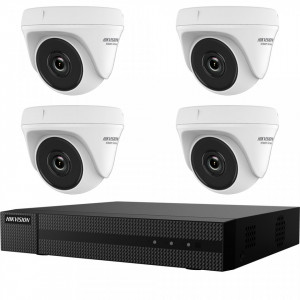 Kit HikVision HiWatch 4 camere 2MP IR 20m MK-H021