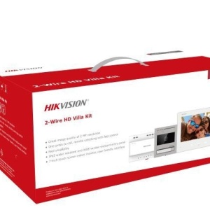 Kit videointerfon 2 fire Hikvision DS-KIS704EY/Aluminum, rezolutie HD 2MP, monitor touch 7 inch, post exterior metalic IP65 si IK08, control prin aplicatie, deblocare distanta, instalare Plug & Play, argintiu - Img 2